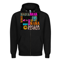 Black nana gemstone sunflower Zipper Hoodie - texasbilliewilder