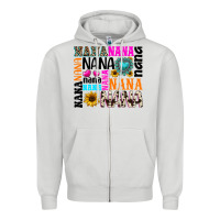 Dove Grey nana gemstone sunflower Zipper Hoodie - texasbilliewilder