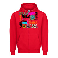Red nana gemstone sunflower Zipper Hoodie - texasbilliewilder