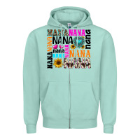 Seafoam nana gemstone sunflower Zipper Hoodie - texasbilliewilder