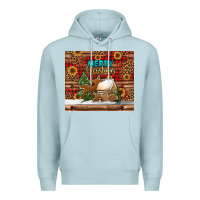 Blue Mist merry christmas cookies buffalo plaid Premium Hoodie - Jasminsmagicworld