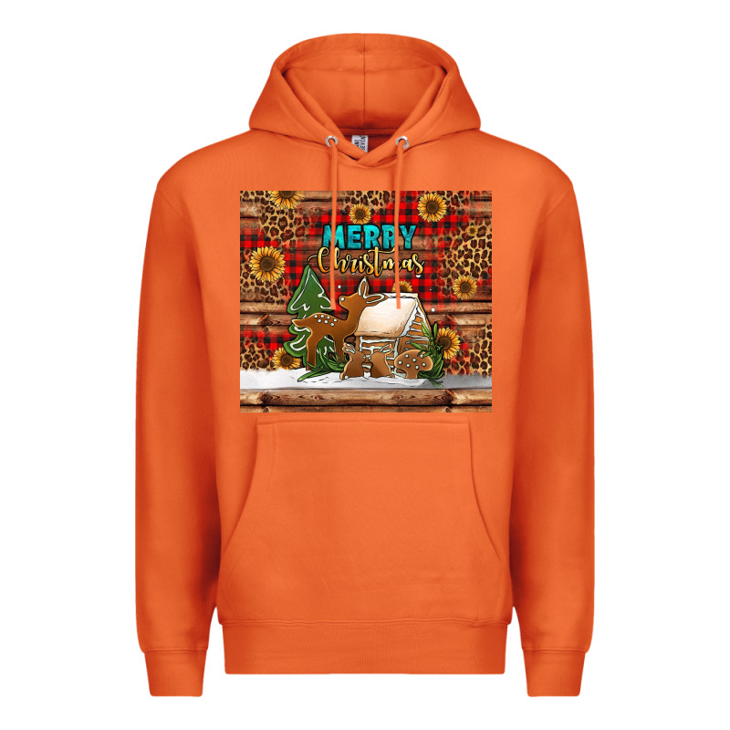 Merry Christmas Cookies Buffalo Plaid Premium Hoodie by Jasminsmagicworld | Teevron