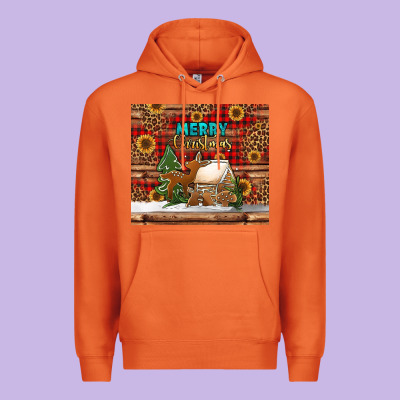 Merry Christmas Cookies Buffalo Plaid Premium Hoodie Designed By Jasminsmagicworld