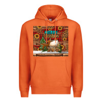 Carrot merry christmas cookies buffalo plaid Premium Hoodie - Jasminsmagicworld