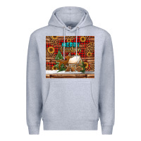 Heather Grey merry christmas cookies buffalo plaid Premium Hoodie - Jasminsmagicworld