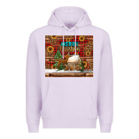 Lilac merry christmas cookies buffalo plaid Premium Hoodie - Jasminsmagicworld