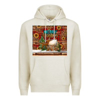 Oatmeal Heather merry christmas cookies buffalo plaid Premium Hoodie - Jasminsmagicworld