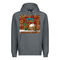 Rock merry christmas cookies buffalo plaid Premium Hoodie - Jasminsmagicworld