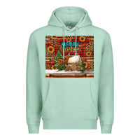 Seafoam merry christmas cookies buffalo plaid Premium Hoodie - Jasminsmagicworld