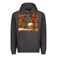 Smoke merry christmas cookies buffalo plaid Premium Hoodie - Jasminsmagicworld