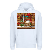 White merry christmas cookies buffalo plaid Premium Hoodie - Jasminsmagicworld