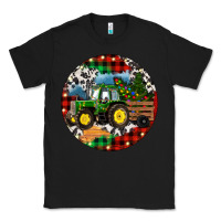 Black Christmas Farm Tractor Classic Tee - RanaPortraitStore
