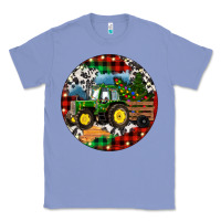 Colony Blue Christmas Farm Tractor Classic Tee - RanaPortraitStore