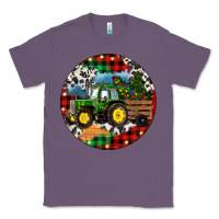 Lavender Christmas Farm Tractor Classic Tee - RanaPortraitStore