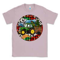 Lilac Christmas Farm Tractor Classic Tee - RanaPortraitStore