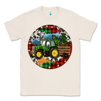 Natural Christmas Farm Tractor Classic Tee - RanaPortraitStore