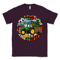 Plum Christmas Farm Tractor Classic Tee - RanaPortraitStore