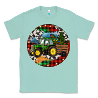Seafoam Christmas Farm Tractor Classic Tee - RanaPortraitStore