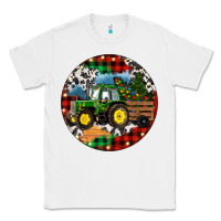 White Christmas Farm Tractor Classic Tee - RanaPortraitStore