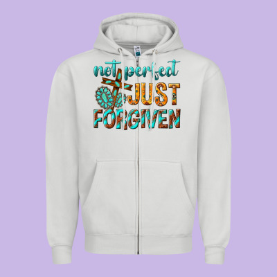 Zipper Hoodie not perfect just forgiven