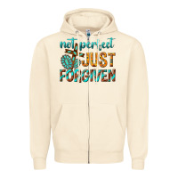 Sandshell not perfect just forgiven Zipper Hoodie - texasbilliewilder