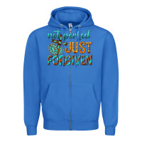 True Royal not perfect just forgiven Zipper Hoodie - texasbilliewilder