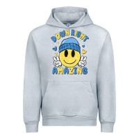 Heather Grey down right amazing Urban Hoodie - MaliasSmallBusiness