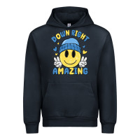 Navy down right amazing Urban Hoodie - MaliasSmallBusiness