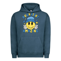 Pigment Midnight Navy down right amazing Urban Hoodie - MaliasSmallBusiness