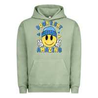 Pigment Oil Green down right amazing Urban Hoodie - MaliasSmallBusiness