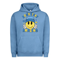 Pigment Pebble Blue down right amazing Urban Hoodie - MaliasSmallBusiness