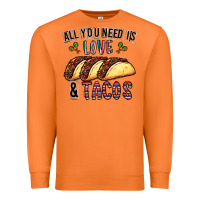 Carrot All You Need Is Love And Tacos Premium Sweatshirt - CowhideDigitalArt