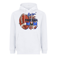White livin' that football mom life Heavyweight Hoodie - Zillion Design Studio
