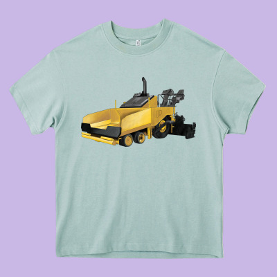 Asphalt Paver Heavy Core Tee Designed By Lillyallendesigns