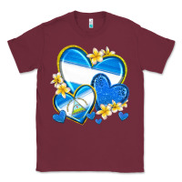Burgundy nicaragua hearts Classic Tee - texasbilliewilder