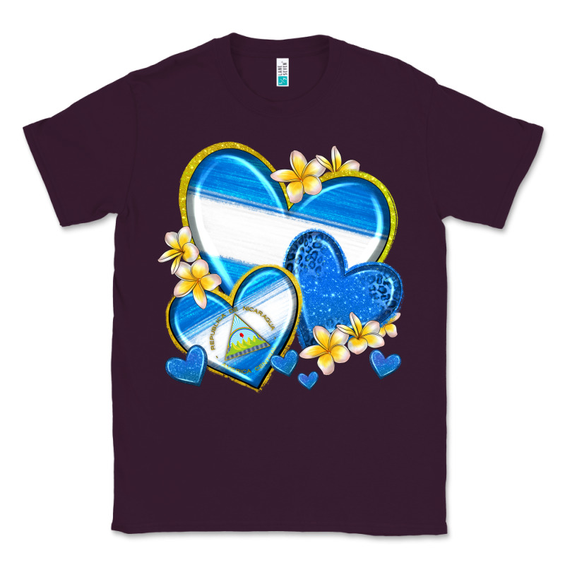 Nicaragua Hearts Classic Tee by texasbilliewilder | Teevron