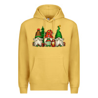 Antique Gold christmas gnomes Premium Hoodie - Jasminsmagicworld