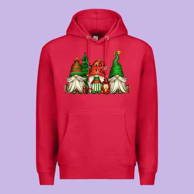 Christmas Gnomes Premium Hoodie Designed By Jasminsmagicworld