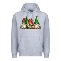 Heather Grey christmas gnomes Premium Hoodie - Jasminsmagicworld