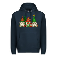 Navy christmas gnomes Premium Hoodie - Jasminsmagicworld