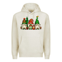 Oatmeal Heather christmas gnomes Premium Hoodie - Jasminsmagicworld