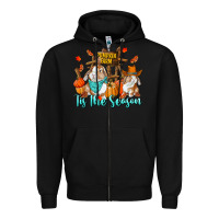 Black Tis The Season Zipper Hoodie - RanaPortraitStore