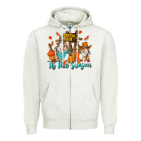 Oatmeal Heather Tis The Season Zipper Hoodie - RanaPortraitStore