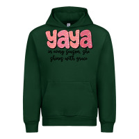 Forest Green yaya in every season, she shines with grace Urban Hoodie - MaliasSmallBusiness
