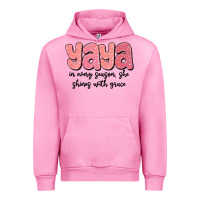 Fuchsia Pink yaya in every season, she shines with grace Urban Hoodie - MaliasSmallBusiness
