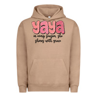 Pigment Burro yaya in every season, she shines with grace Urban Hoodie - MaliasSmallBusiness