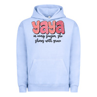 Pigment Grape Ice yaya in every season, she shines with grace Urban Hoodie - MaliasSmallBusiness
