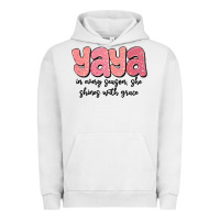 Pigment Lunar Rock yaya in every season, she shines with grace Urban Hoodie - MaliasSmallBusiness