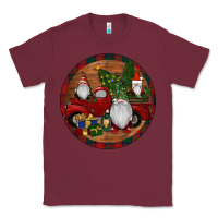 Burgundy Gnome Truck Christmas Classic Tee - RanaPortraitStore