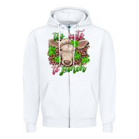 White Too cute to pinch charolais calf Zipper Hoodie - RanaPortraitStore